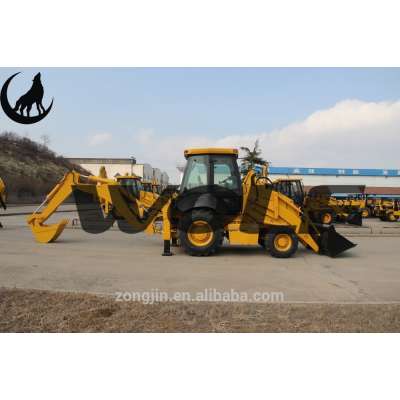 WOLF Backhoe Loader With 1m3 Front Load Bucket 0.3m3 Rear Dig Bucket