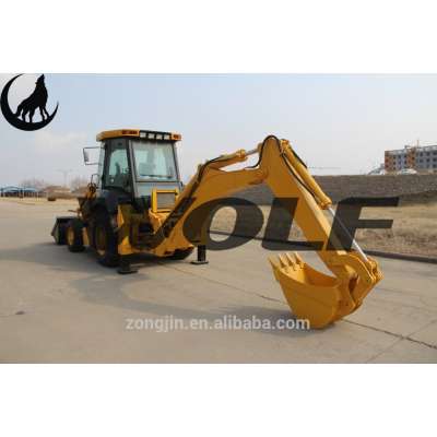 WOLF Backhoe loader 4 in 1 bucket backhoe loader 0.8-1.2m3 bucket capacity backhoe loader